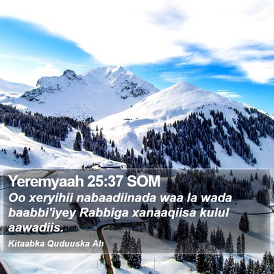 Yeremyaah 25:37 SOM Bible Verse Image