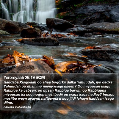 Yeremyaah 26:19 SOM Bible Verse Image