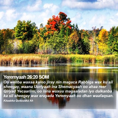 Yeremyaah 26:20 SOM Bible Verse Image