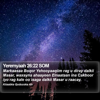 Yeremyaah 26:22 SOM Bible Verse Image