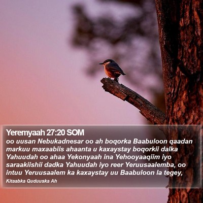 Yeremyaah 27:20 SOM Bible Verse Image