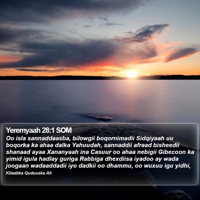 Yeremyaah 28:1 SOM Bible Verse Image