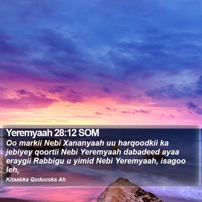 Yeremyaah 28:12 SOM Bible Verse Image
