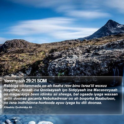 Yeremyaah 29:21 SOM Bible Verse Image
