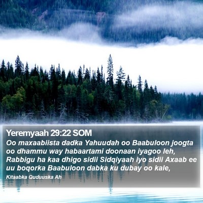 Yeremyaah 29:22 SOM Bible Verse Image
