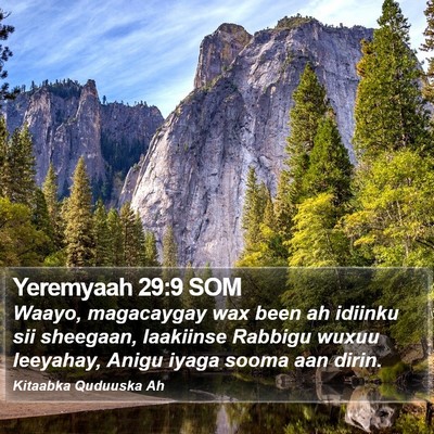 Yeremyaah 29:9 SOM Bible Verse Image