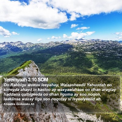 Yeremyaah 3:10 SOM Bible Verse Image