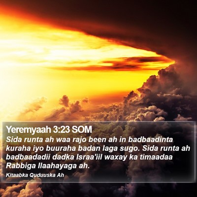 Yeremyaah 3:23 SOM Bible Verse Image