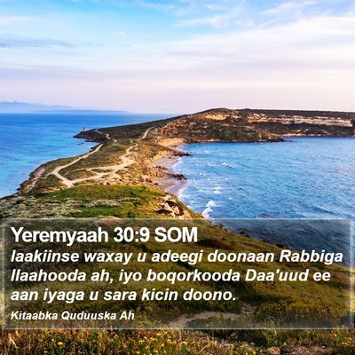 Yeremyaah 30:9 SOM Bible Verse Image