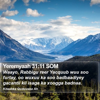 Yeremyaah 31:11 SOM Bible Verse Image