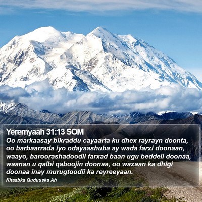 Yeremyaah 31:13 SOM Bible Verse Image