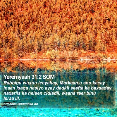 Yeremyaah 31:2 SOM Bible Verse Image