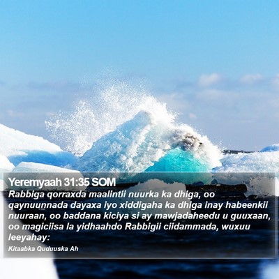 Yeremyaah 31:35 SOM Bible Verse Image