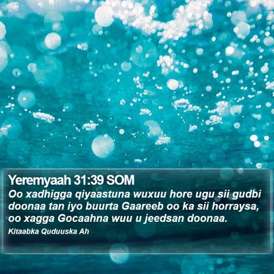 Yeremyaah 31:39 SOM Bible Verse Image