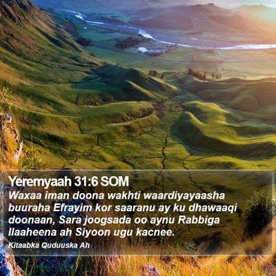 Yeremyaah 31:6 SOM Bible Verse Image