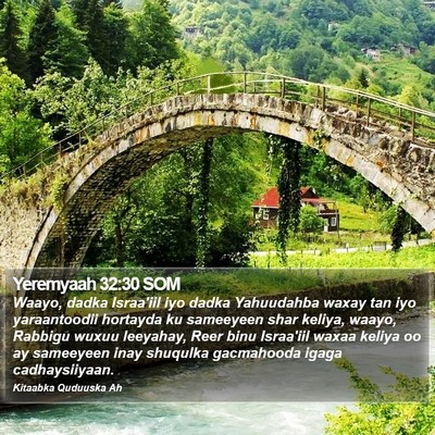 Yeremyaah 32:30 SOM Bible Verse Image