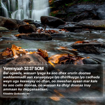 Yeremyaah 32:37 SOM Bible Verse Image