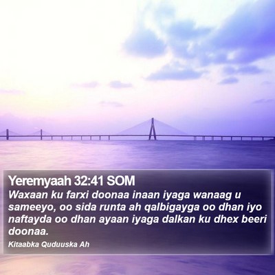 Yeremyaah 32:41 SOM Bible Verse Image