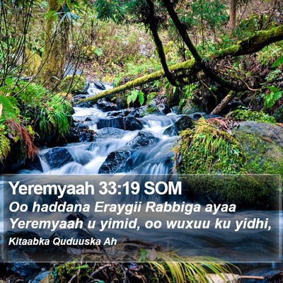 Yeremyaah 33:19 SOM Bible Verse Image
