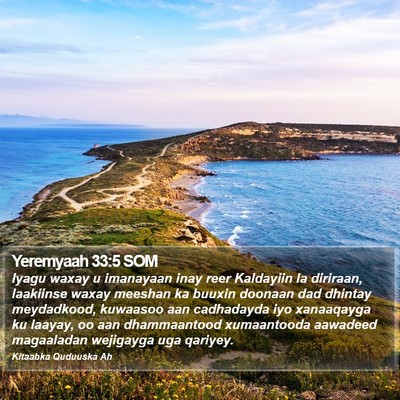 Yeremyaah 33:5 SOM Bible Verse Image