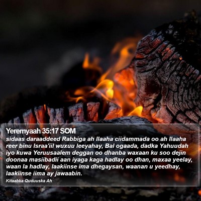 Yeremyaah 35:17 SOM Bible Verse Image