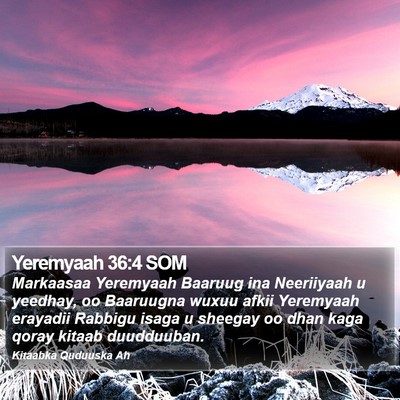 Yeremyaah 36:4 SOM Bible Verse Image