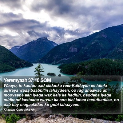 Yeremyaah 37:10 SOM Bible Verse Image