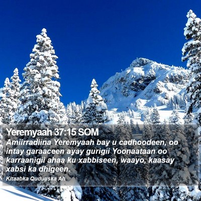 Yeremyaah 37:15 SOM Bible Verse Image