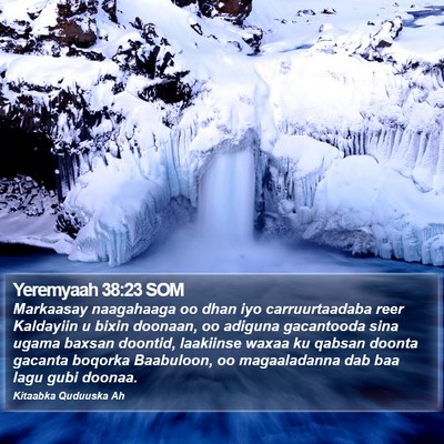 Yeremyaah 38:23 SOM Bible Verse Image
