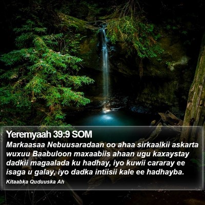 Yeremyaah 39:9 SOM Bible Verse Image
