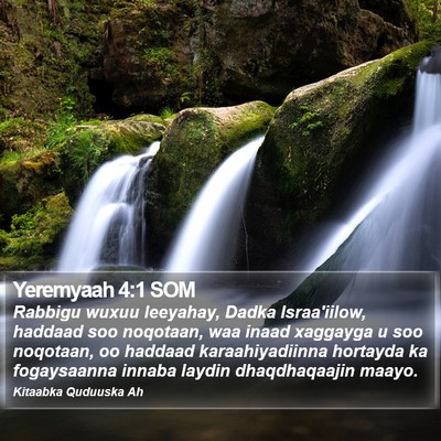 Yeremyaah 4:1 SOM Bible Verse Image