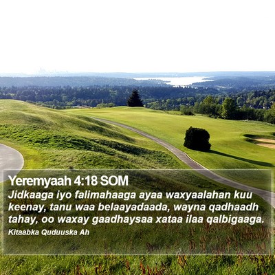 Yeremyaah 4:18 SOM Bible Verse Image