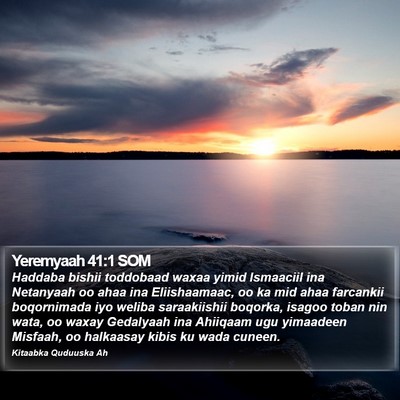 Yeremyaah 41:1 SOM Bible Verse Image