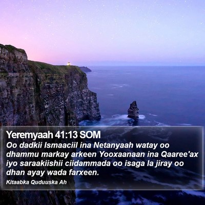 Yeremyaah 41:13 SOM Bible Verse Image