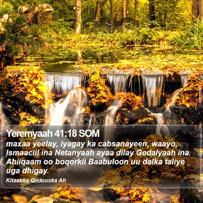 Yeremyaah 41:18 SOM Bible Verse Image