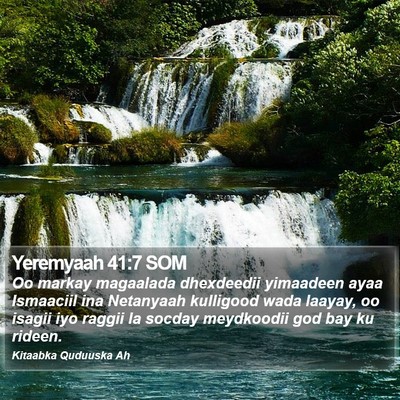 Yeremyaah 41:7 SOM Bible Verse Image