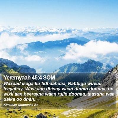 Yeremyaah 45:4 SOM Bible Verse Image