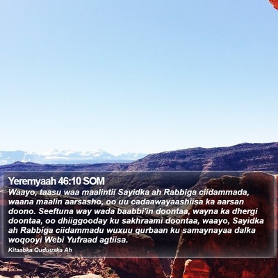 Yeremyaah 46:10 SOM Bible Verse Image