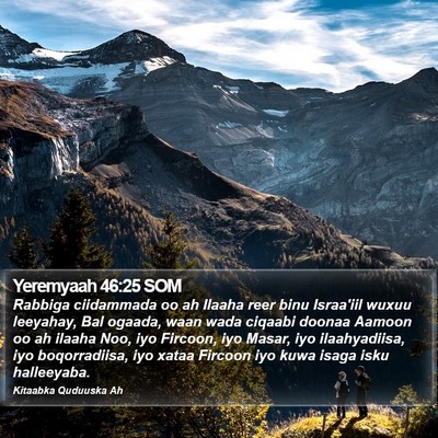 Yeremyaah 46:25 SOM Bible Verse Image