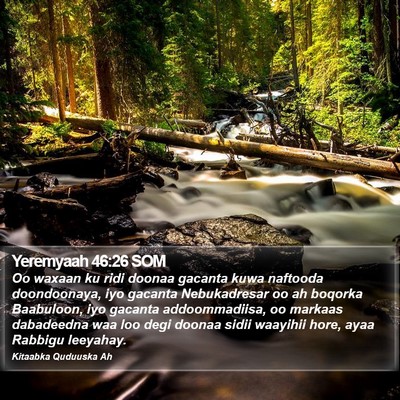 Yeremyaah 46:26 SOM Bible Verse Image