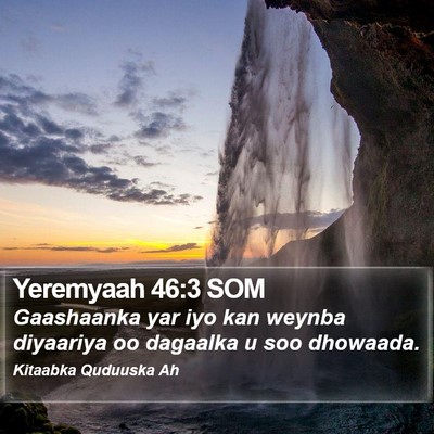 Yeremyaah 46:3 SOM Bible Verse Image