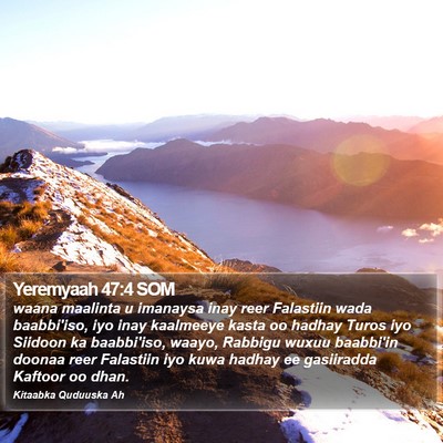 Yeremyaah 47:4 SOM Bible Verse Image