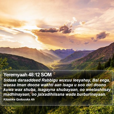 Yeremyaah 48:12 SOM Bible Verse Image