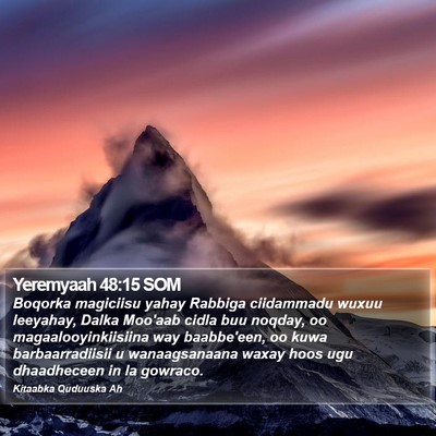 Yeremyaah 48:15 SOM Bible Verse Image