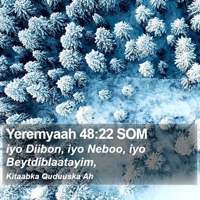 Yeremyaah 48:22 SOM Bible Verse Image