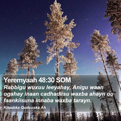 Yeremyaah 48:30 SOM Bible Verse Image