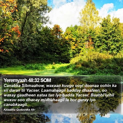Yeremyaah 48:32 SOM Bible Verse Image