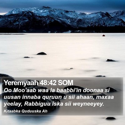 Yeremyaah 48:42 SOM Bible Verse Image
