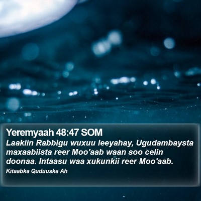 Yeremyaah 48:47 SOM Bible Verse Image