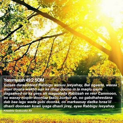 Yeremyaah 49:2 SOM Bible Verse Image